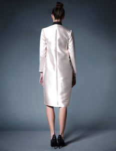 Evening Wrap Coat in Silk & Wool